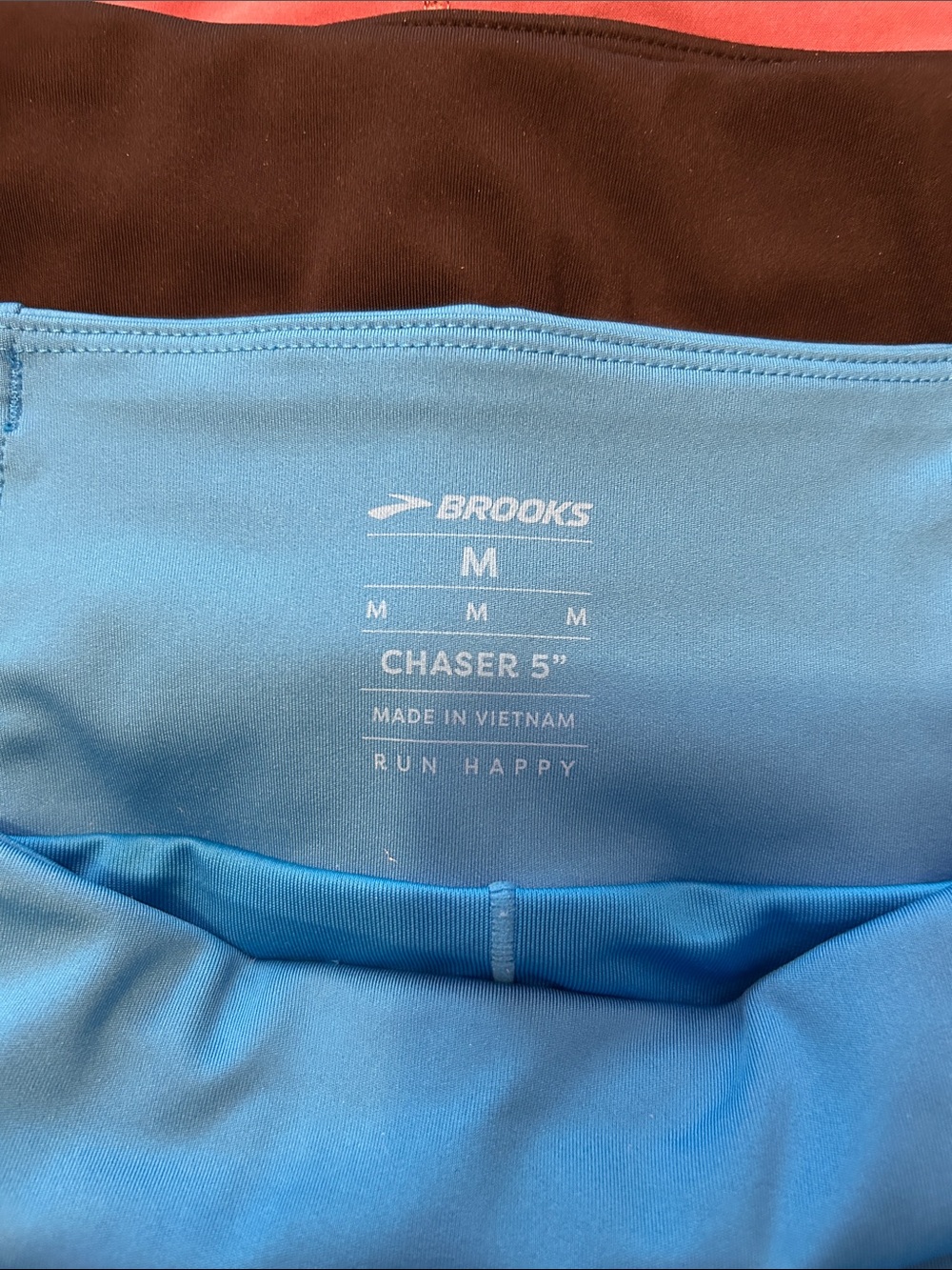 Brooks Women's Athletic Shorts - Blue, Black, Mauve - Picture 5 of 5